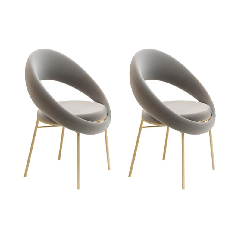 Runde Essset für Küche 1/2/4/5 PCs Hochglänzende weiß