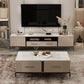 Glam TV Stand Console Stone Media Console TV Stand with 2 Drawers Clearhalo 'furn' 'furn_tv_stands_entertainment_centers' 'Furniture' 'Living Room Furniture' 'TV Stands & Entertainment Centers' 'TV Stands & Media Storage Furniture' 'tv_stands_entertainment_centers' 6977001