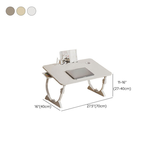 Adjustable Writing Desk Irregular Shape Task Desks with 2-Legs for Home