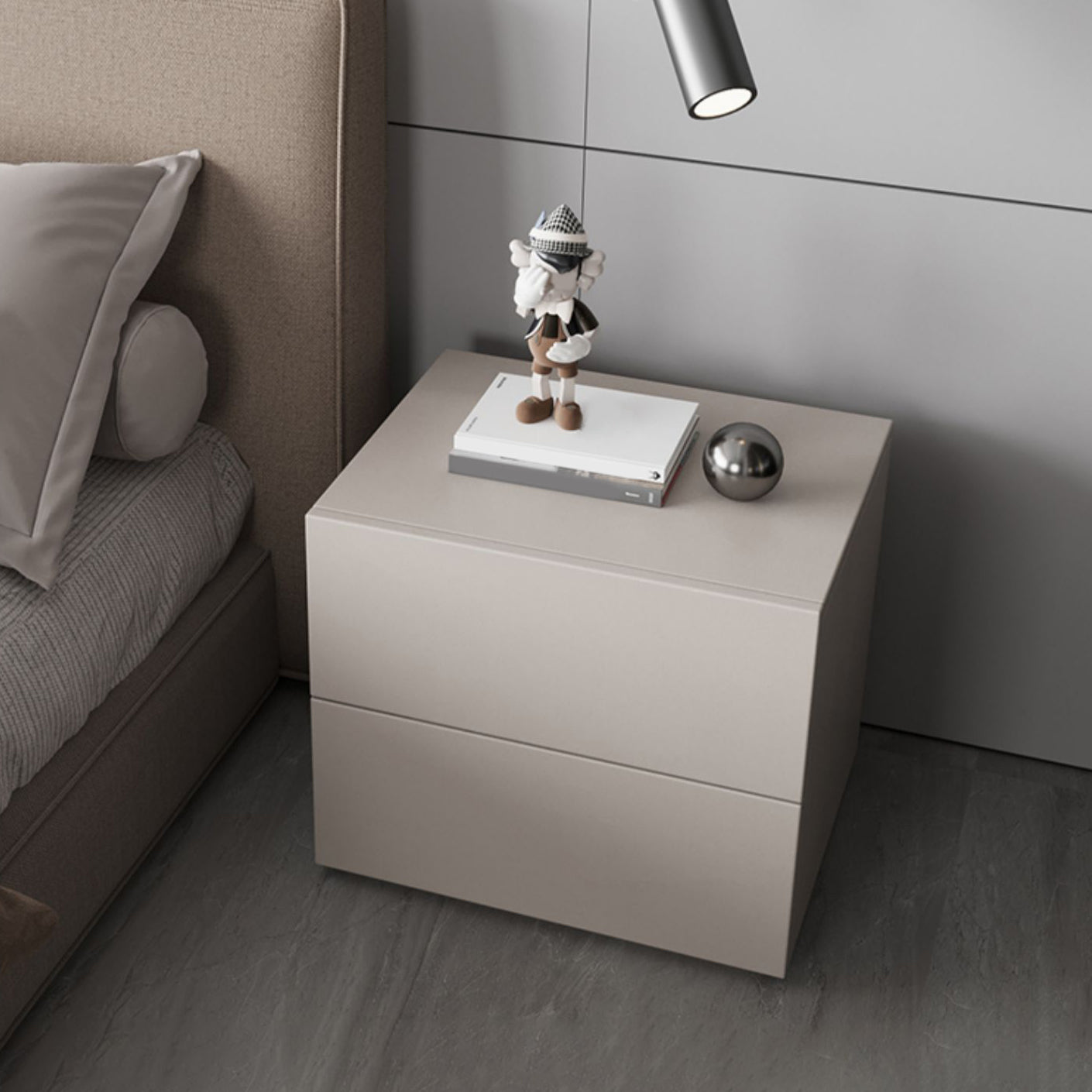Modernism Accent Table Nightstand Drawers Storage Bed Nightstand for Home Clearhalo 'Bedroom Furniture' 'furn' 'furn_night_stand' 'Furniture' 'night_stand' 'Nightstands' 6977196