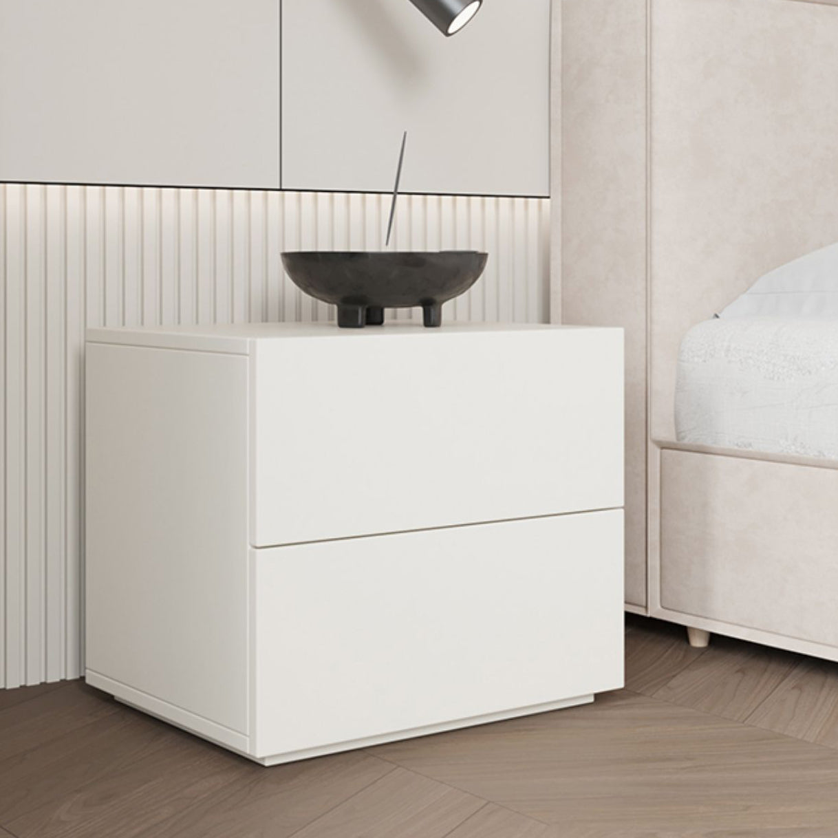 Modernism Accent Table Nightstand Drawers Storage Bed Nightstand for Home Clearhalo 'Bedroom Furniture' 'furn' 'furn_night_stand' 'Furniture' 'night_stand' 'Nightstands' 6977200