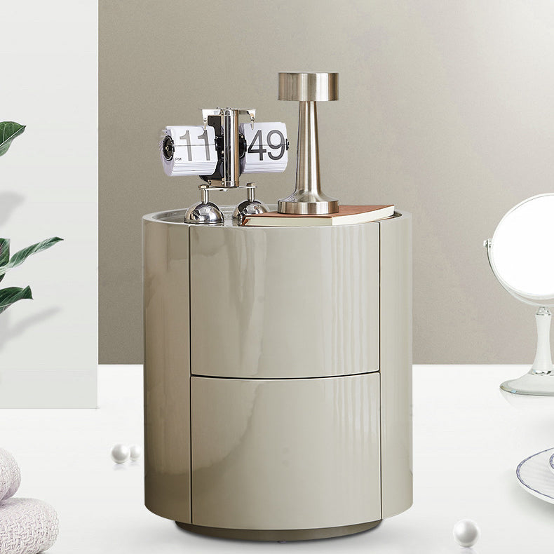 Contemporary Night Table Storage Accent Table Nightstand with 2 Drawers Clearhalo 'Bedroom Furniture' 'furn' 'furn_night_stand' 'Furniture' 'night_stand' 'Nightstands' 6977286