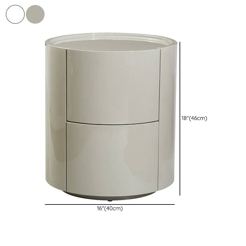 Contemporary Night Table Storage Accent Table Nightstand with 2 Drawers Clearhalo 'Bedroom Furniture' 'furn' 'furn_night_stand' 'Furniture' 'night_stand' 'Nightstands' 6977287
