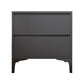 Table de nuit de table de table de table de table de nuit contemporaine avec 2 tiroirs pour la maison