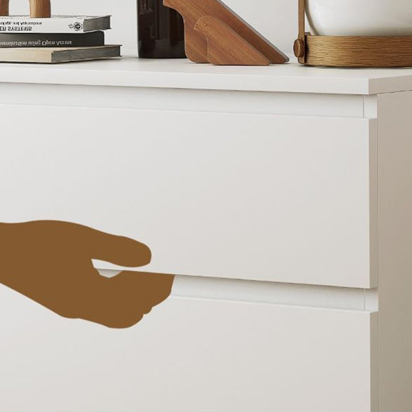 Ultramoderne horizontale dubbele ladekast met houten opbergkast voor slaapkamer