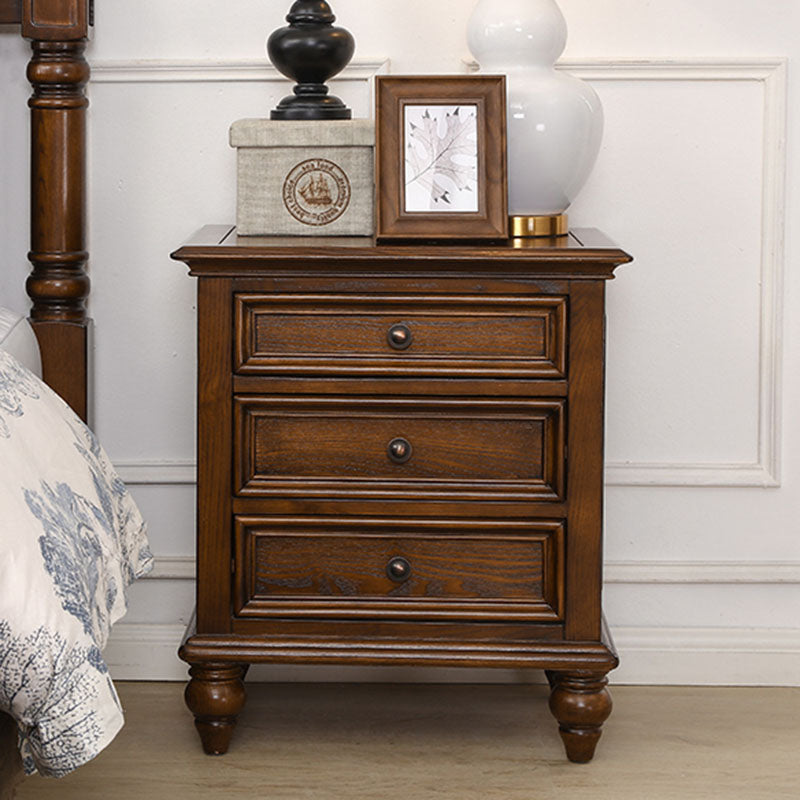 Traditional Night Table Storage Bed Nightstand with 3 Drawers for Home Clearhalo 'Bedroom Furniture' 'furn' 'furn_night_stand' 'Furniture' 'night_stand' 'Nightstands' 6977461