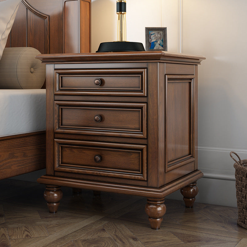 Traditional Night Table Storage Bed Nightstand with 3 Drawers for Home Clearhalo 'Bedroom Furniture' 'furn' 'furn_night_stand' 'Furniture' 'night_stand' 'Nightstands' 6977464