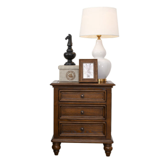 Traditional Night Table Storage Bed Nightstand with 3 Drawers for Home Clearhalo 'Bedroom Furniture' 'furn' 'furn_night_stand' 'Furniture' 'night_stand' 'Nightstands' 6977470