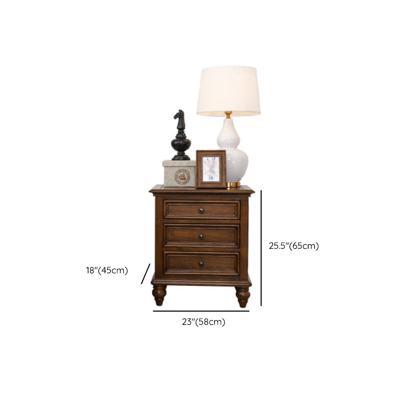 Traditional Night Table Storage Bed Nightstand with 3 Drawers for Home Clearhalo 'Bedroom Furniture' 'furn' 'furn_night_stand' 'Furniture' 'night_stand' 'Nightstands' 6977475
