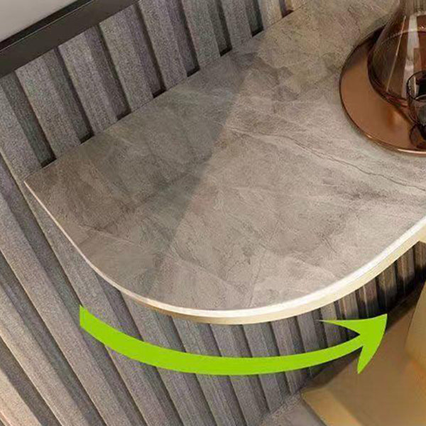 Half Moon Contemporary Console Accent Table Antique Finish Console Sofa Table Clearhalo 'Console Tables' 'console_tables' 'Entry & Mudroom Furniture' 'furn' 'furn_console_tables' 'Furniture' 6977532