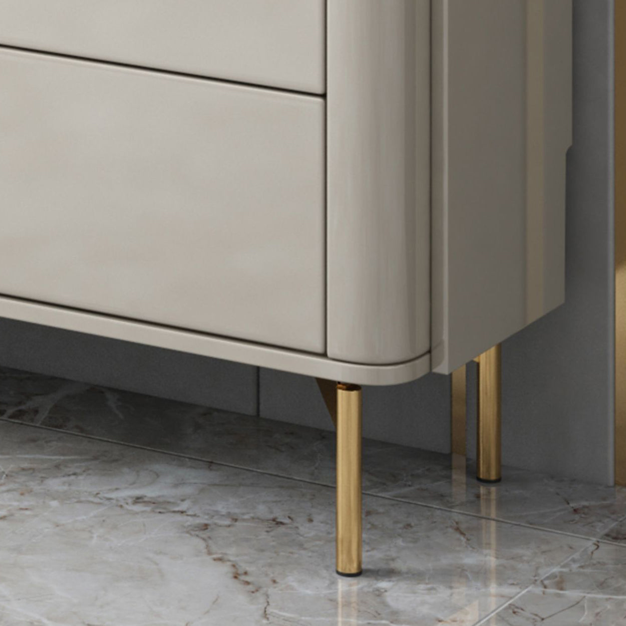 Klassieke glamoureuze ladekast met stenen opbergkast met 6 laden, 11,7 inch breed