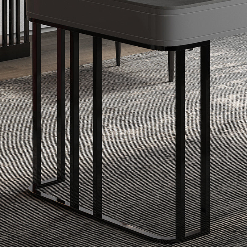 Moderne stenen kantoorbureau rechthoekige vorm taakbureau met 2-laden in grijs