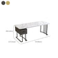 Modern Stone Office Desk Rectangular Shape Task Desk con 1-Drawers para Office