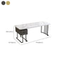 Modern Stone Office Desk Rectangular Shape Task Desk con 1-Drawers para Office