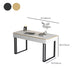Rectangular Shaped Office Working Table Stone Writing Desk in Gold/Black Clearhalo 'furn' 'furn_office_desk' 'Furniture' 'Office Desks' 'Office Furniture' 'office_desk' 6978126