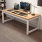 Wooden Rectangular Computer Desk Modern 29.13" Tall Gaming Desk with Steel Legs Clearhalo 'furn' 'furn_office_desk' 'Furniture' 'Office Desks' 'Office Furniture' 'office_desk' 6978233