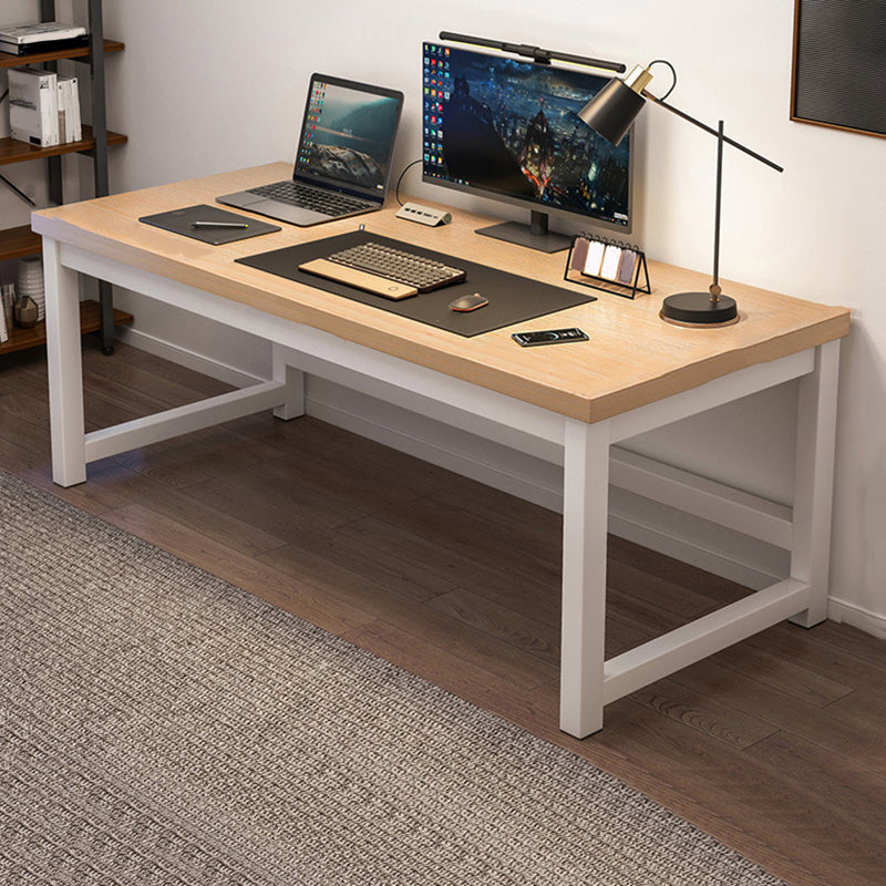 Wooden Rectangular Computer Desk Modern 29.13" Tall Gaming Desk with Steel Legs Clearhalo 'furn' 'furn_office_desk' 'Furniture' 'Office Desks' 'Office Furniture' 'office_desk' 6978233