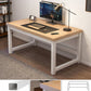 Wooden Rectangular Computer Desk Modern 29.13" Tall Gaming Desk with Steel Legs 39.4"L x 23.6"W x 29.1"H Natural Clearhalo 'furn' 'furn_office_desk' 'Furniture' 'Office Desks' 'Office Furniture' 'office_desk' 6978241