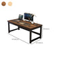 Wooden Rectangular Computer Desk Modern 29.13" Tall Gaming Desk with Steel Legs Clearhalo 'furn' 'furn_office_desk' 'Furniture' 'Office Desks' 'Office Furniture' 'office_desk' 6978253