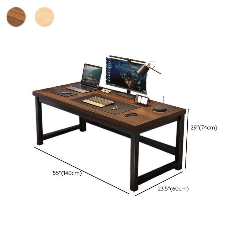 Wooden Rectangular Computer Desk Modern 29.13" Tall Gaming Desk with Steel Legs Clearhalo 'furn' 'furn_office_desk' 'Furniture' 'Office Desks' 'Office Furniture' 'office_desk' 6978253