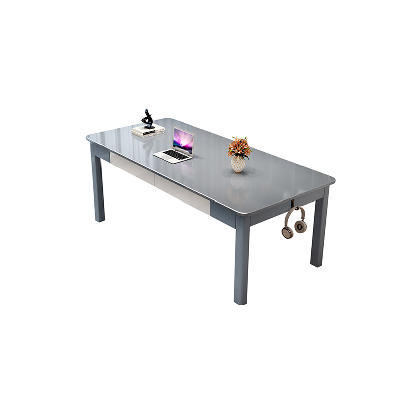 4 Schubladen fester Holz rechteckiger Büroschreibtisch Rechteck 31,5 "breites Schreibtisch