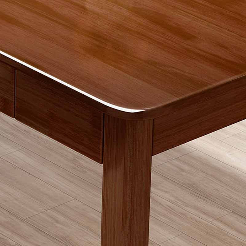 4 Schubladen fester Holz rechteckiger Büroschreibtisch Rechteck 31,5 "breites Schreibtisch