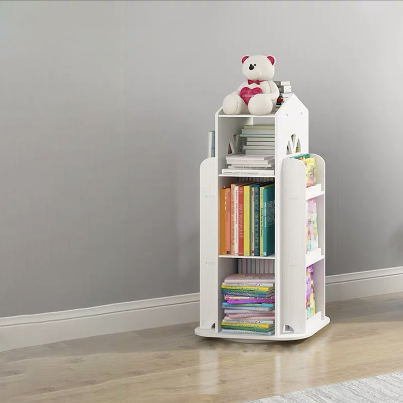 Scandinavian Open Back Standard Bookshelf Engineered Wood Bookcast