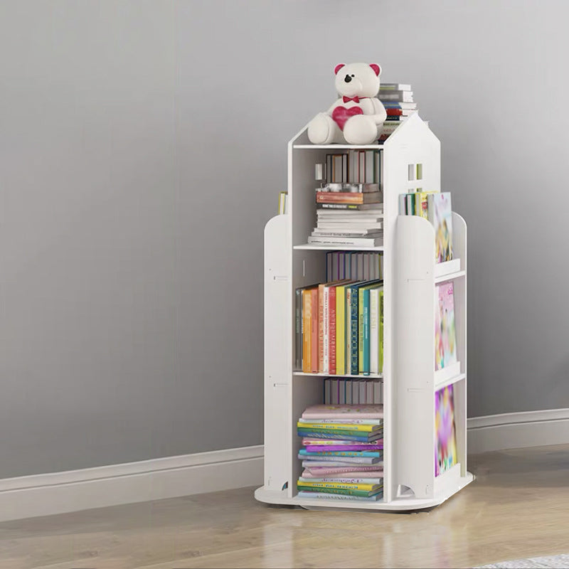 Scandinavian Open Back Standard Bookshelf Engineered Wood Bookcast