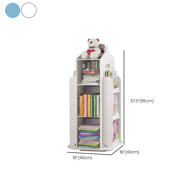 Scandinavian Open Back Standard Bookshelf Engineered Wood Bookcast