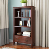 Style moderne à l'arrière fermé bibliothèque en bois standard pour salle d'étude