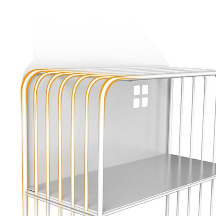 Scandinavian metal boekenplank standaard open back boekenkast met planken