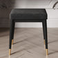 Solid Color Flannel Standard Stool Modern Simple Rectangular Upholstered Stool Black 1 Piece Black Clearhalo 'furn' 'furn_ottomans_poufs' 'Furniture' 'Living Room Furniture' 'Ottomans & Poufs' 'ottomans_poufs' 6978726