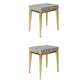 Solid Color Flannel Standard Stool Modern Simple Rectangular Upholstered Stool Houndstooth pattern 2 Piece Set Gold Clearhalo 'furn' 'furn_ottomans_poufs' 'Furniture' 'Living Room Furniture' 'Ottomans & Poufs' 'ottomans_poufs' 6978749