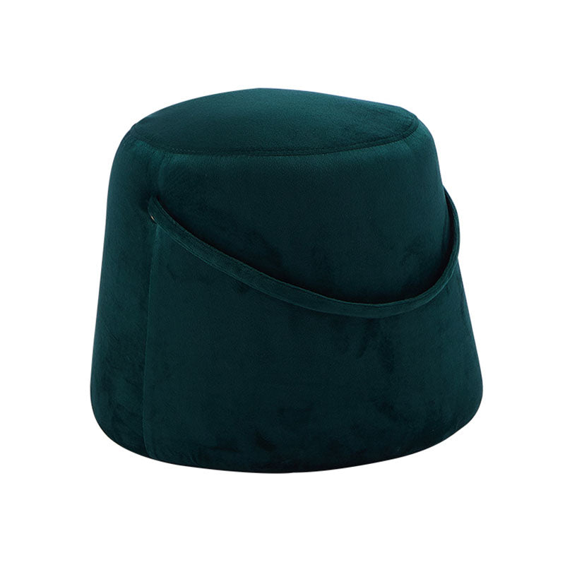 Solid Color Fabric Standard Stool Modern Style Simple Round Stool Clearhalo 'furn' 'furn_ottomans_poufs' 'Furniture' 'Living Room Furniture' 'Ottomans & Poufs' 'ottomans_poufs' 6978802