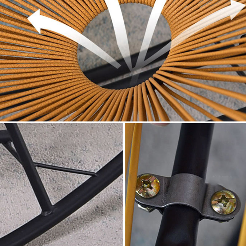 Iron Base Single Chaise Lazy Chair Lounge Home Rocking Chair