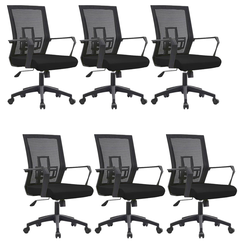 Sedia da scrivania a bracci fissi sedia moderna girevole con airgrid traspirante