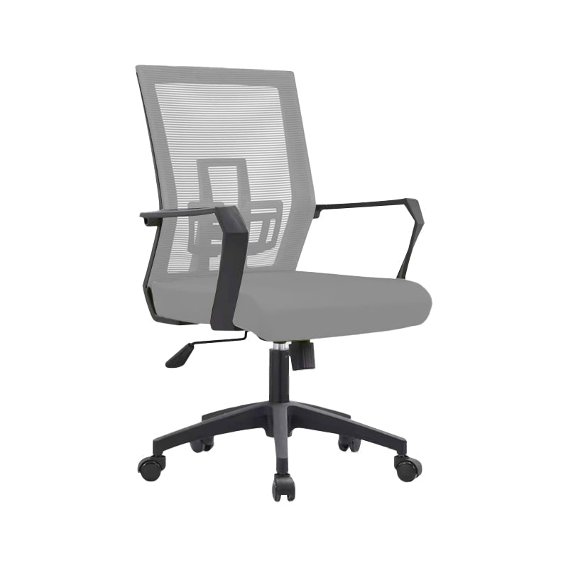 Sedia da scrivania a bracci fissi sedia moderna girevole con airgrid traspirante