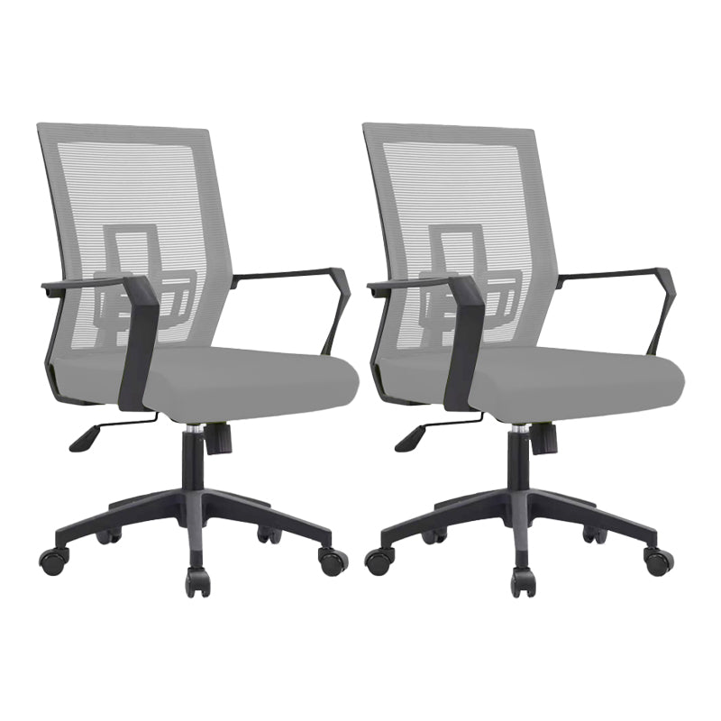 Sedia da scrivania a bracci fissi sedia moderna girevole con airgrid traspirante