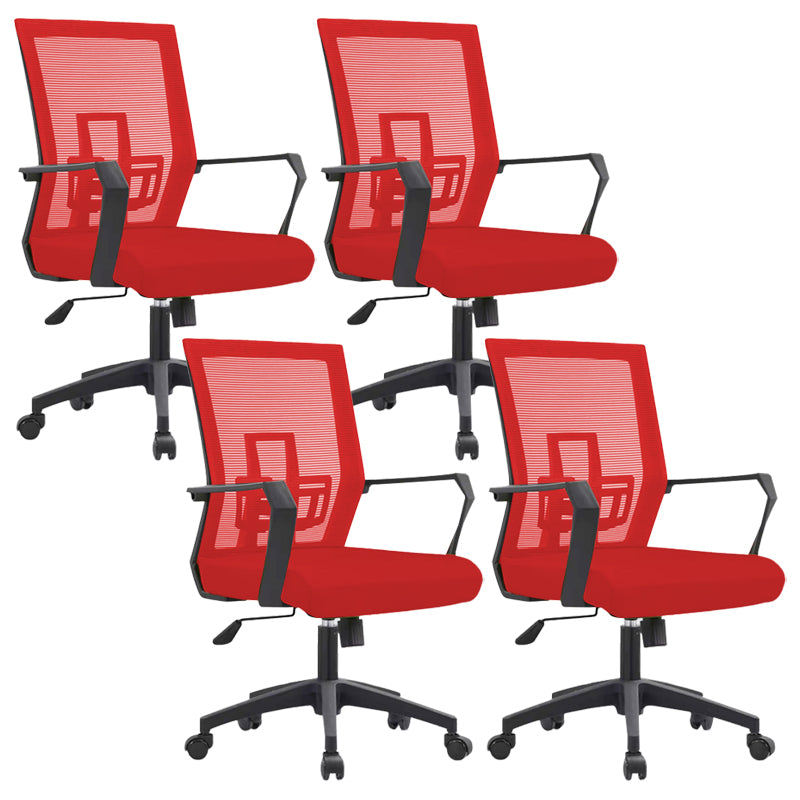 Sedia da scrivania a bracci fissi sedia moderna girevole con airgrid traspirante