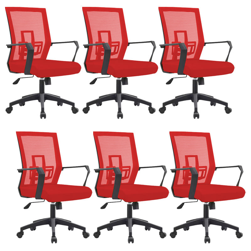 Sedia da scrivania a bracci fissi sedia moderna girevole con airgrid traspirante