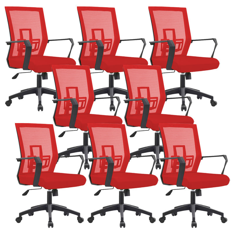 Sedia da scrivania a bracci fissi sedia moderna girevole con airgrid traspirante