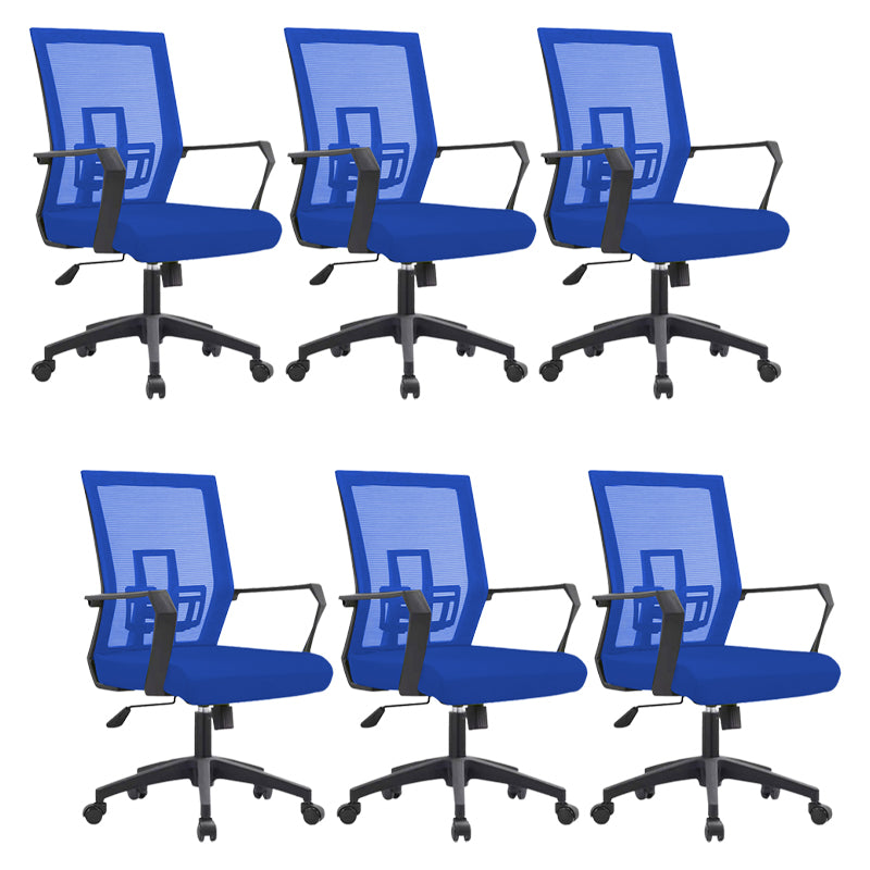 Sedia da scrivania a bracci fissi sedia moderna girevole con airgrid traspirante