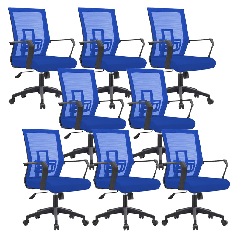 Sedia da scrivania a bracci fissi sedia moderna girevole con airgrid traspirante