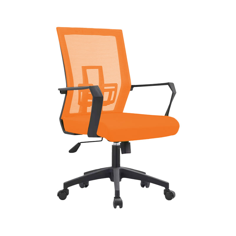 Sedia da scrivania a bracci fissi sedia moderna girevole con airgrid traspirante