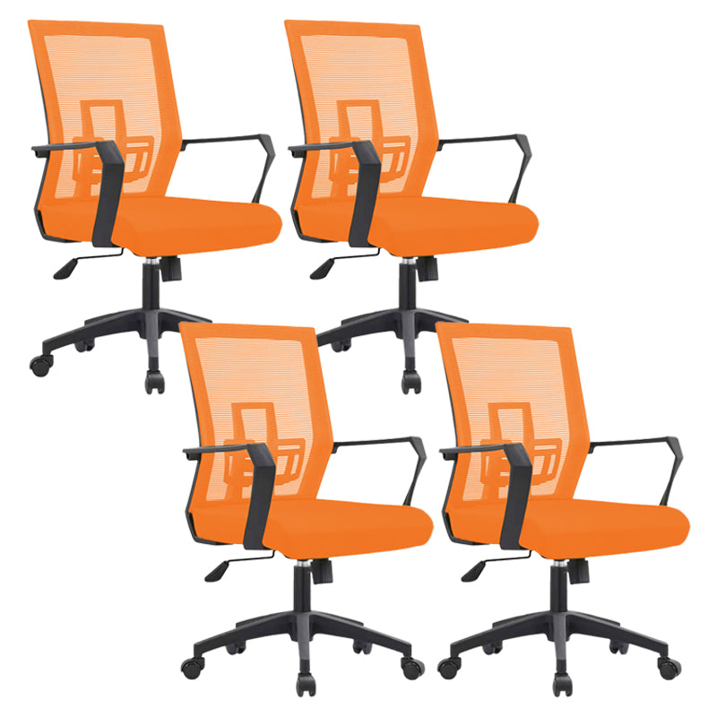 Sedia da scrivania a bracci fissi sedia moderna girevole con airgrid traspirante