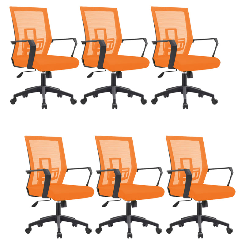 Sedia da scrivania a bracci fissi sedia moderna girevole con airgrid traspirante