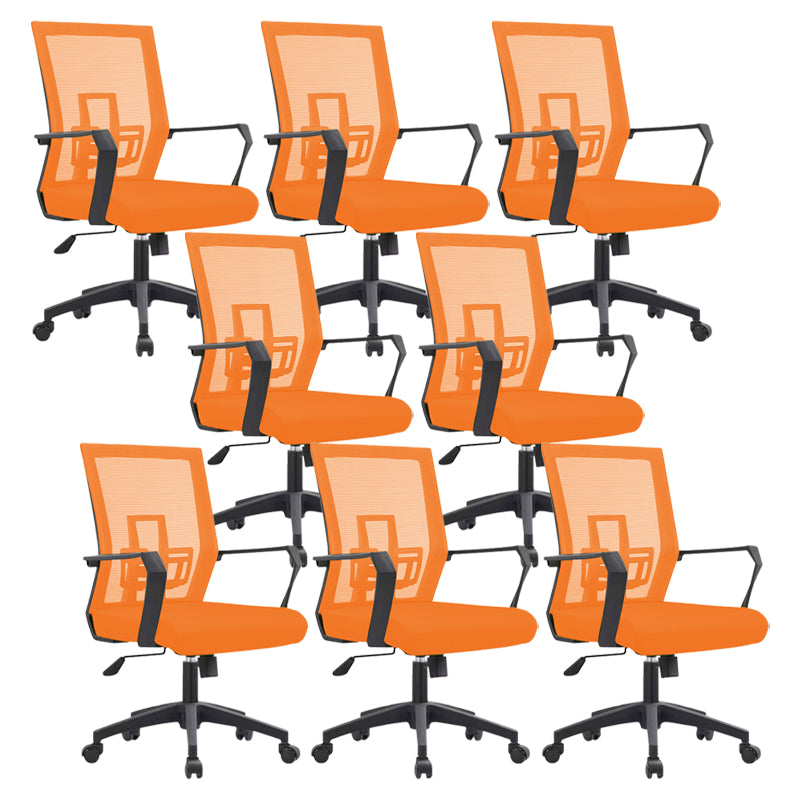 Sedia da scrivania a bracci fissi sedia moderna girevole con airgrid traspirante