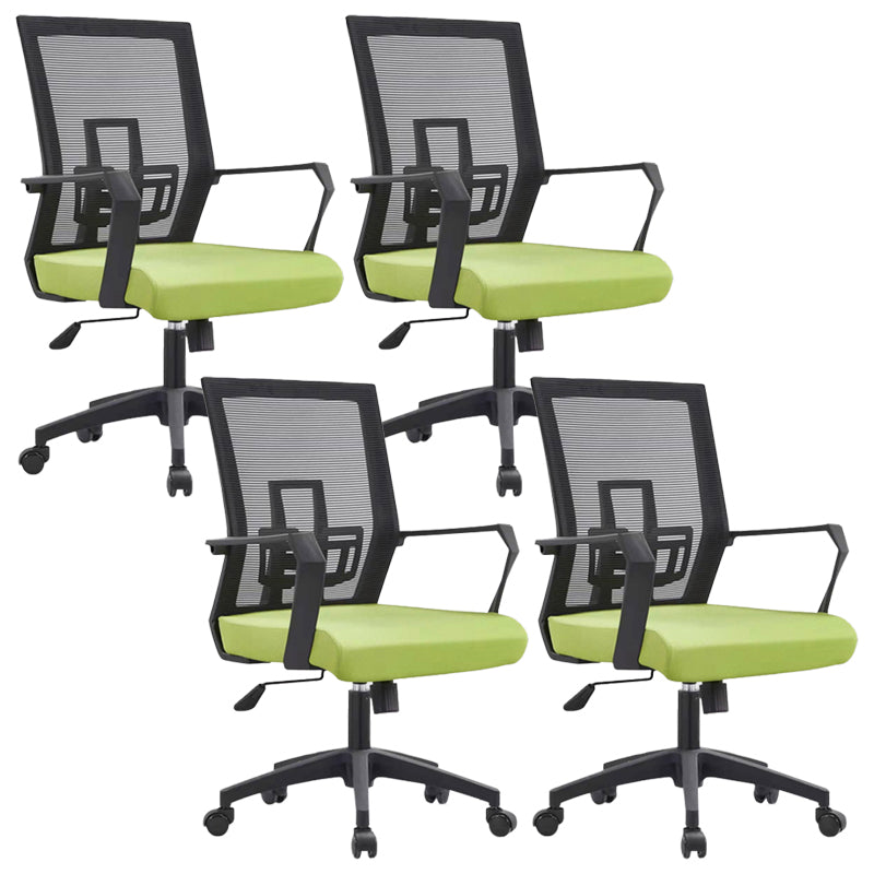 Sedia da scrivania a bracci fissi sedia moderna girevole con airgrid traspirante