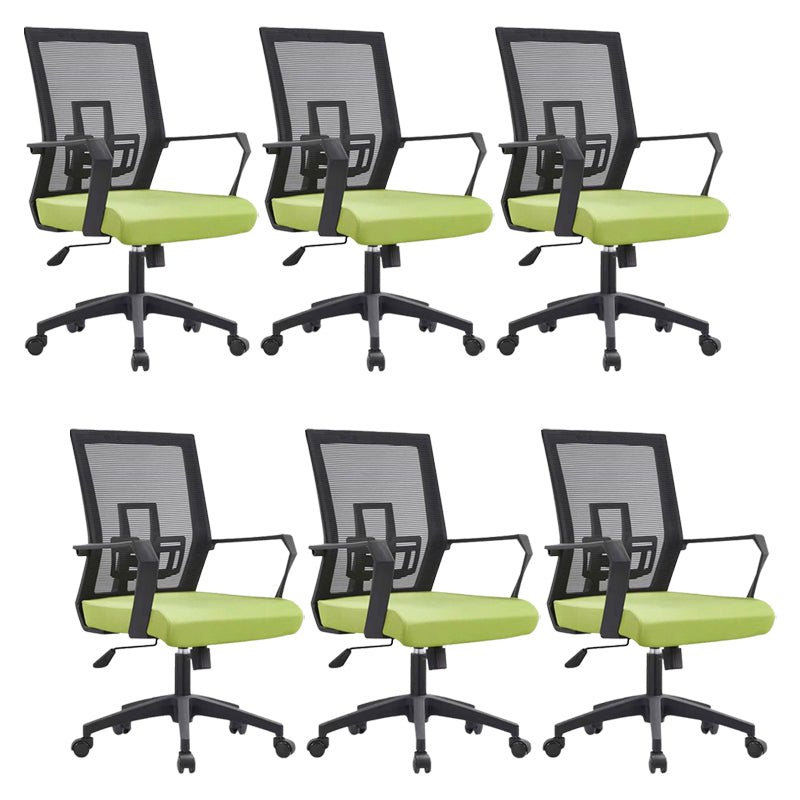 Sedia da scrivania a bracci fissi sedia moderna girevole con airgrid traspirante