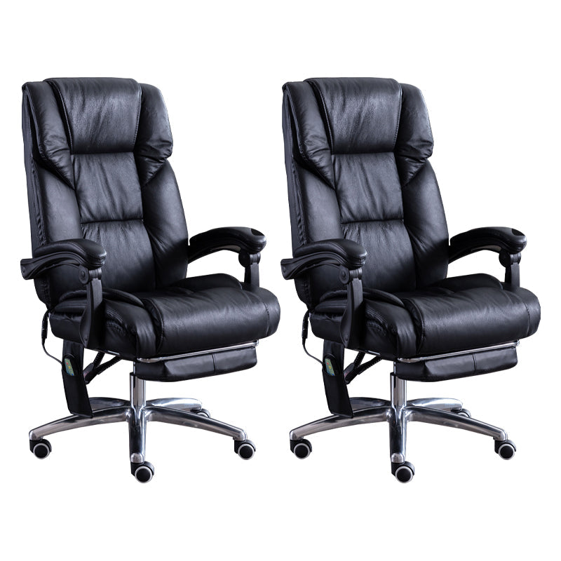 Silla de escritorio de brazos extraíbles modernos sin angustia de cuero ergonómico silla de oficina